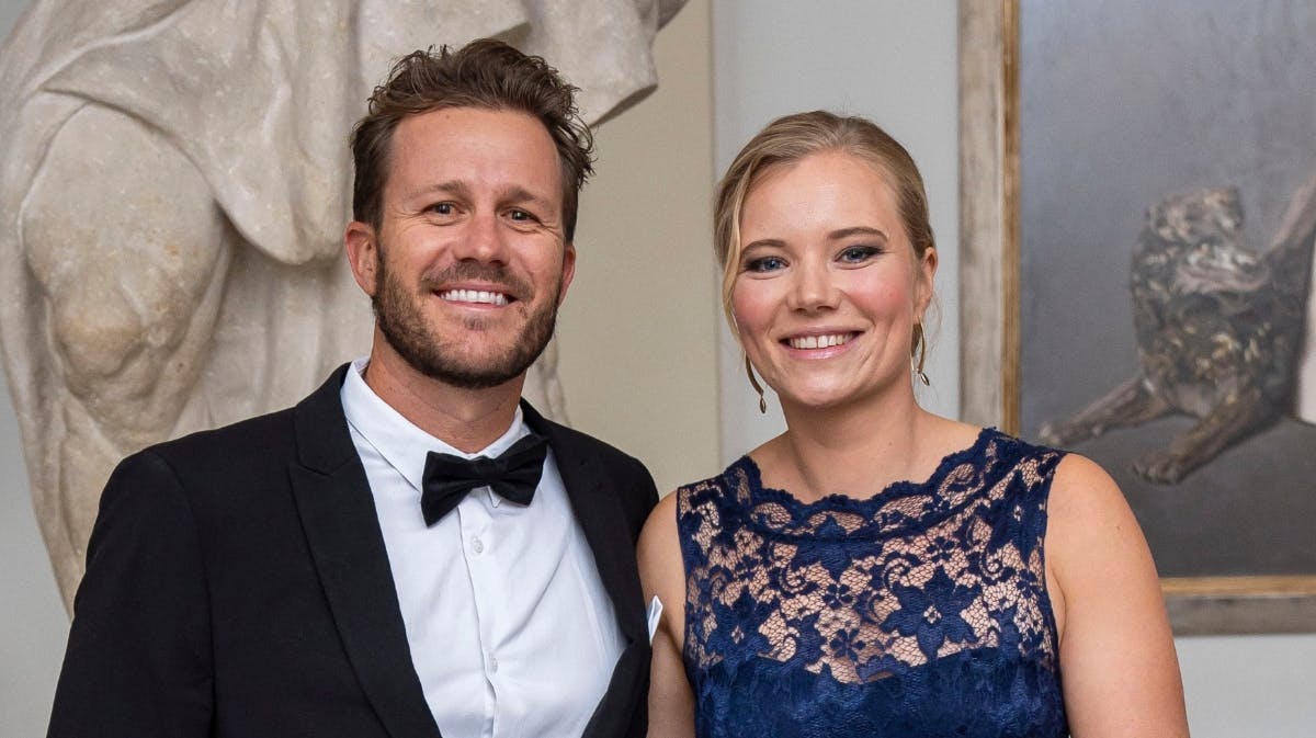 Anne-Marie Rindom og kæresten Ryan.