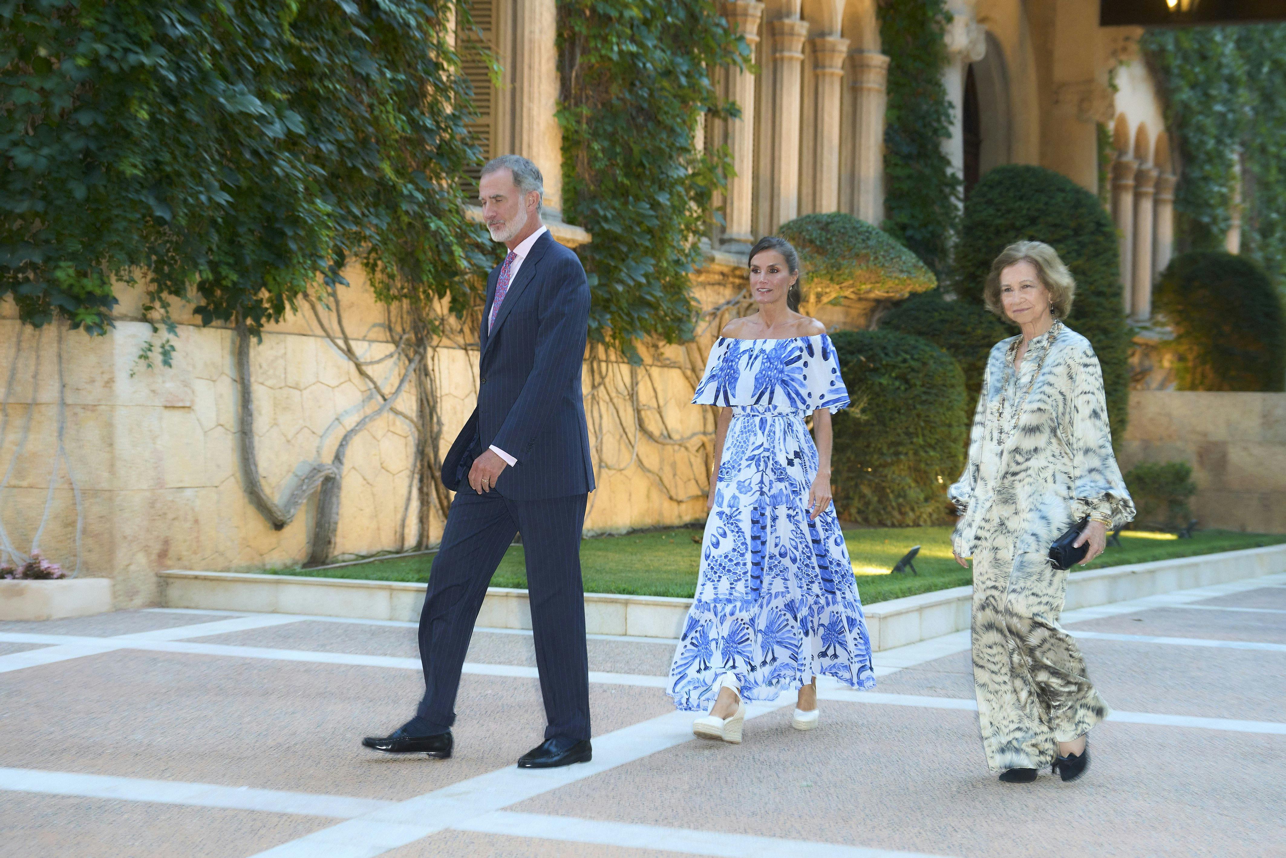 Dronning Letizia var iført kjolen til samme reception i 2023.