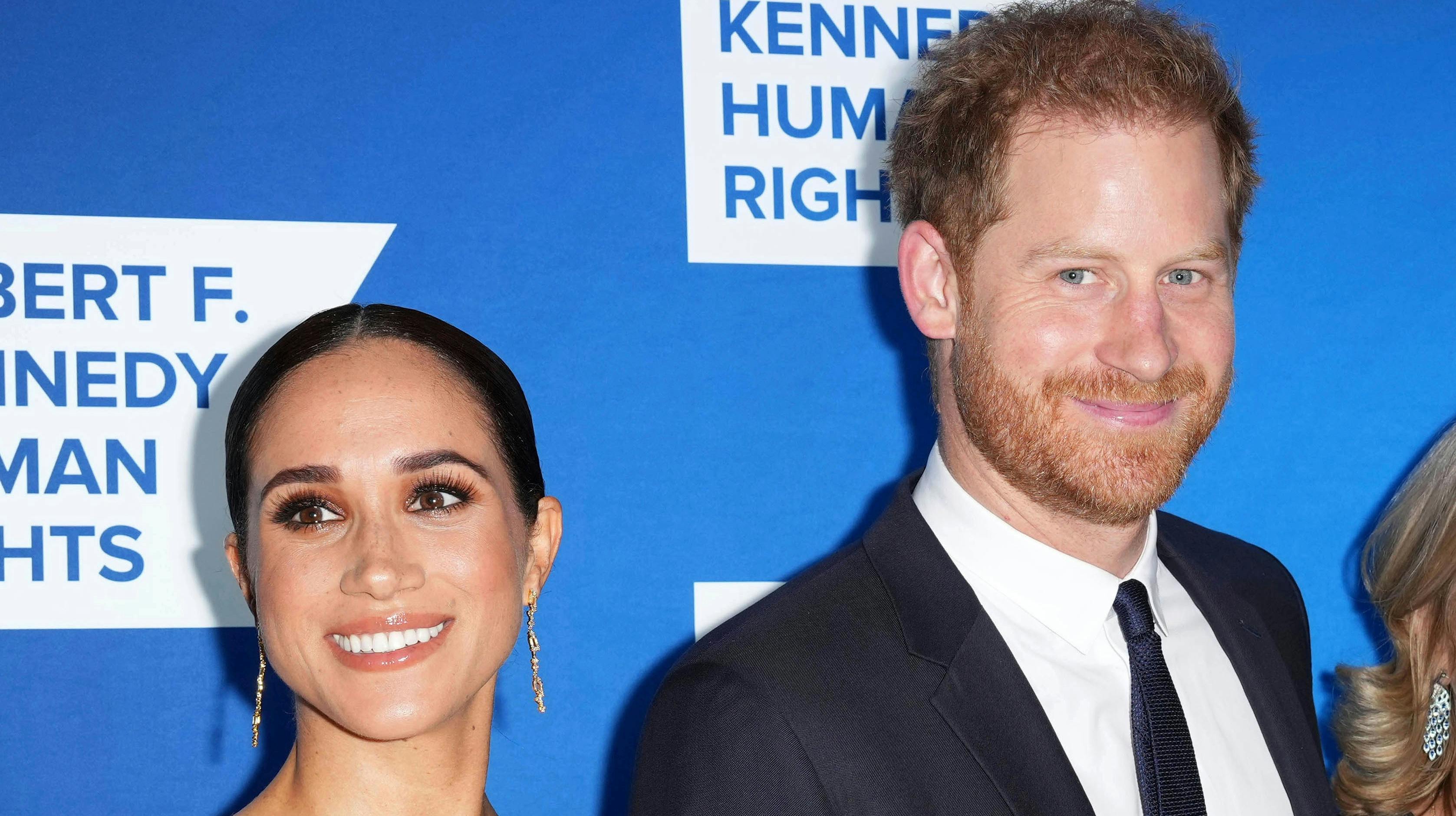 Hertuginde Meghan og prins Harry. 