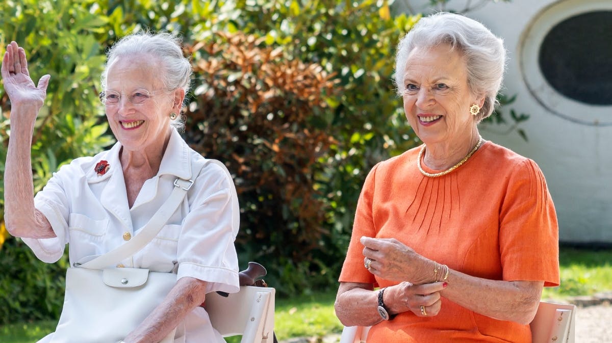 Dronning Margrethe og prinsesse Benedikte
