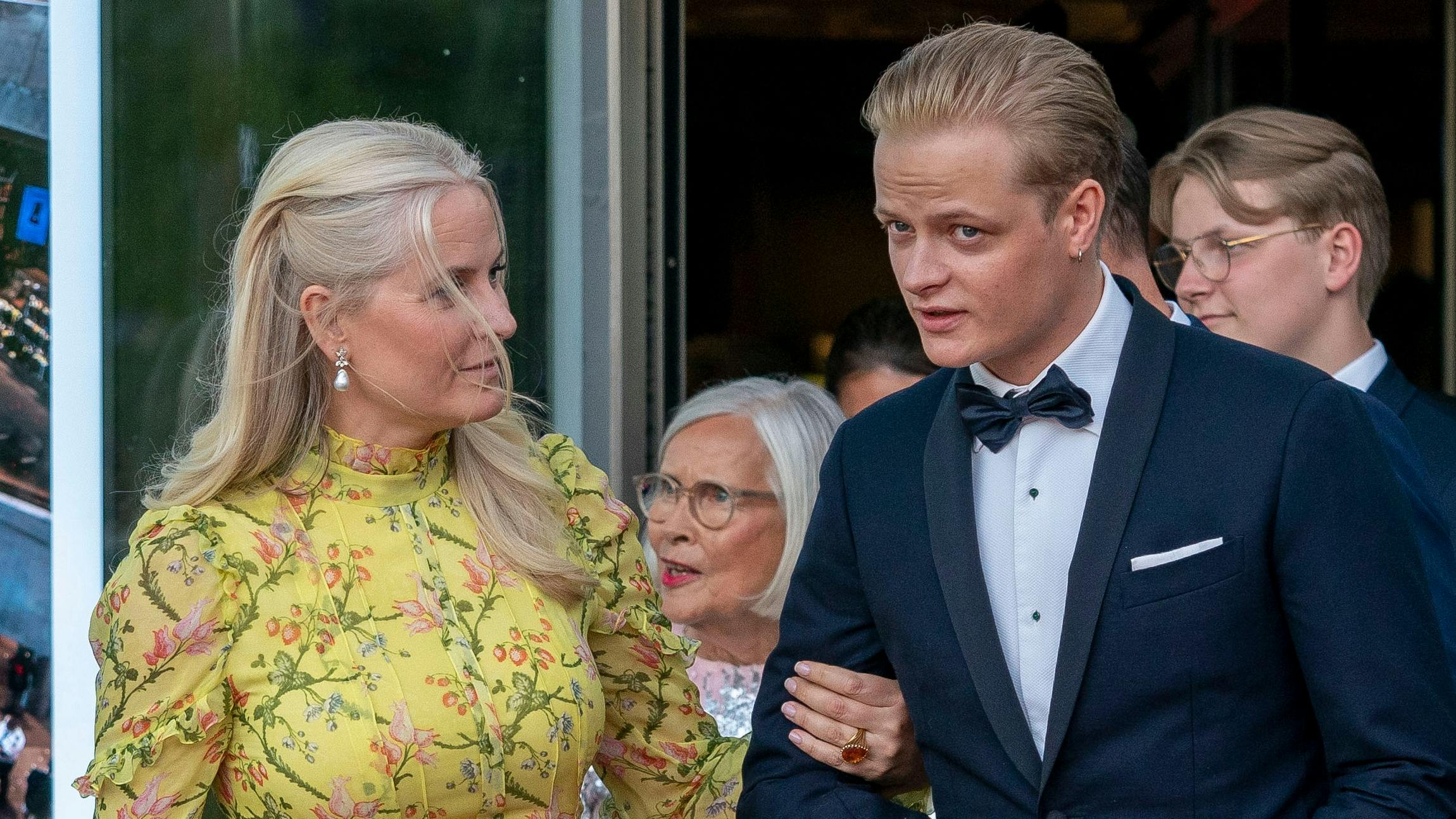Kronprinsesse Mette-Marit og Marius Borg Høiby.