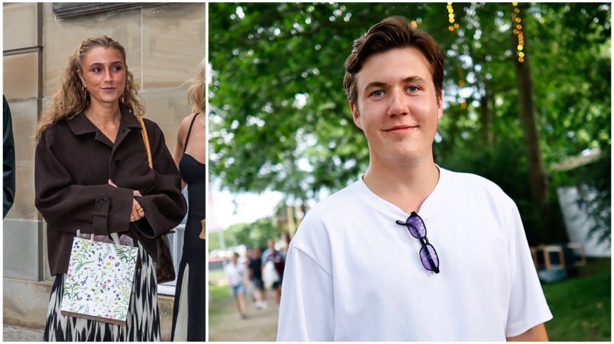 Emma og kronprins Christian i en fotomontage.