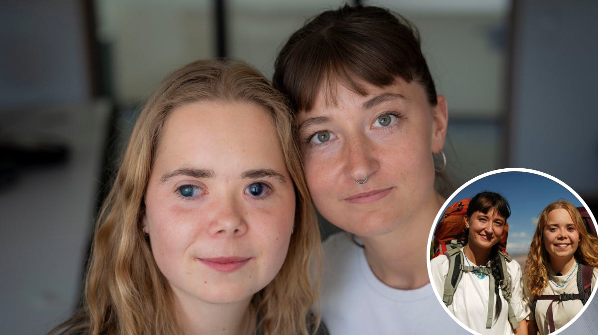 Amalie og Mille fra "Først til verdens ende". 