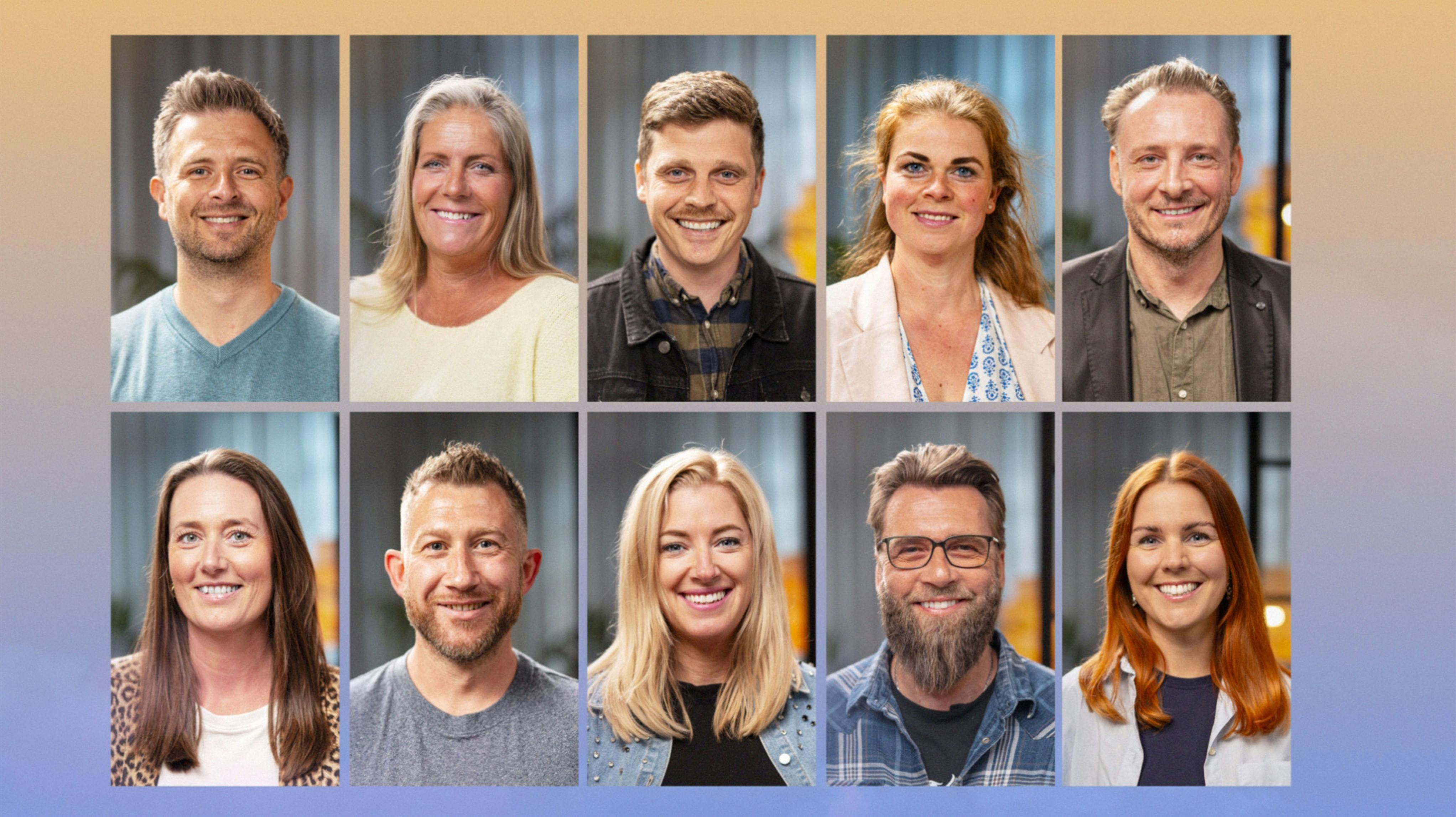 "Gift ved første blik"-deltagerne 2025.