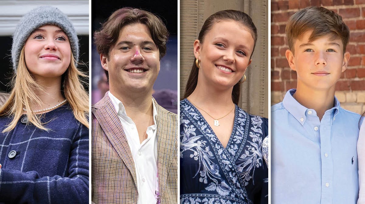 Josephine, Christian, Isabella og Vincent