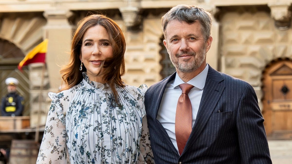 Dronning Mary og kong Frederik.