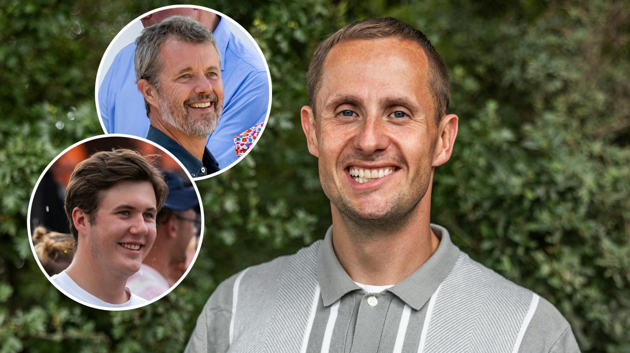 Benjamin Hav samt kong Frederik og kronprins Christian