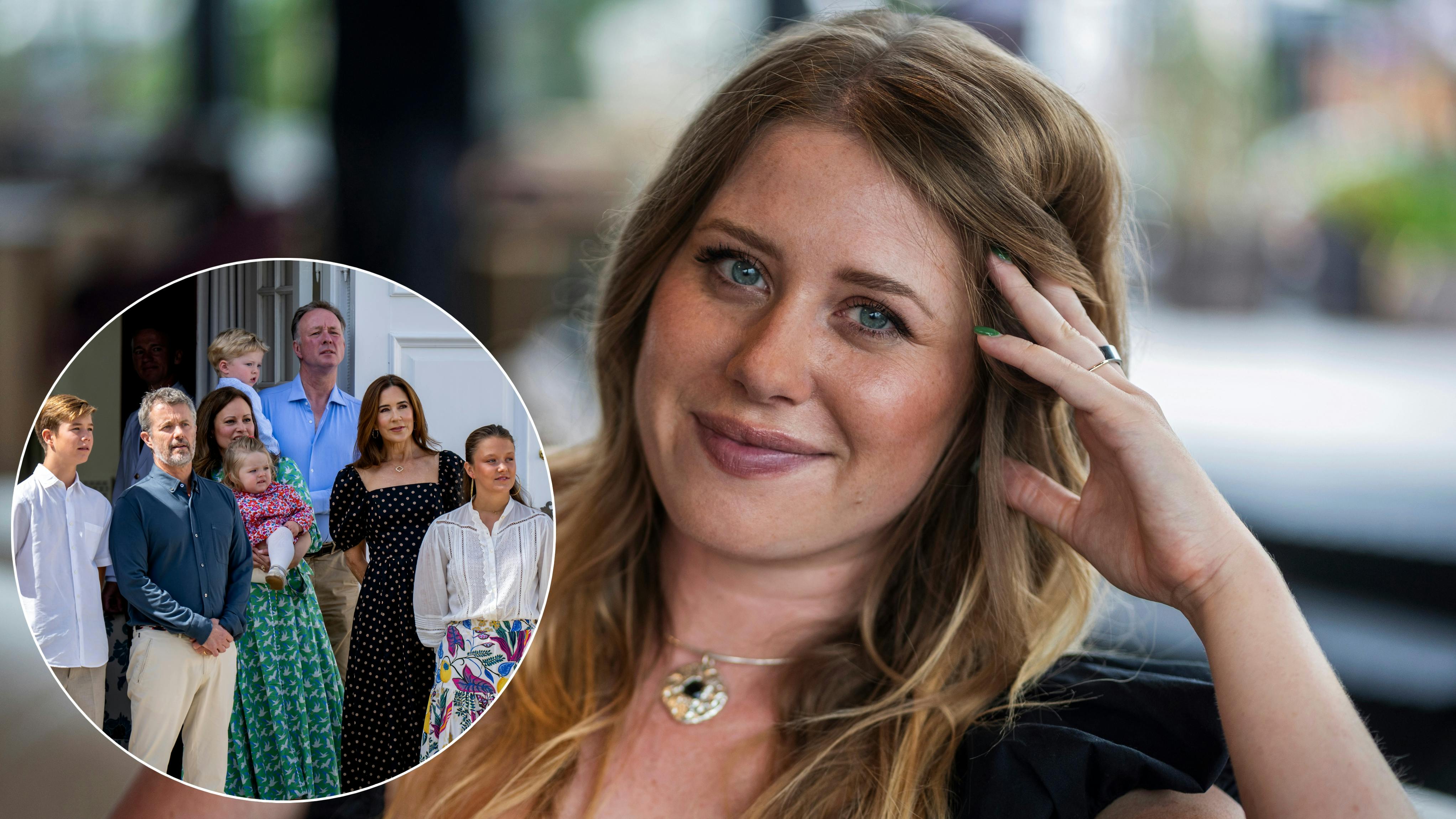Maria Fantino samt flere fra kongefamilien.&nbsp;