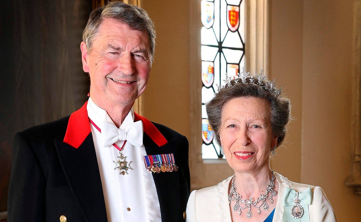 Sir Timothy Laurence og prinsesse Anne.