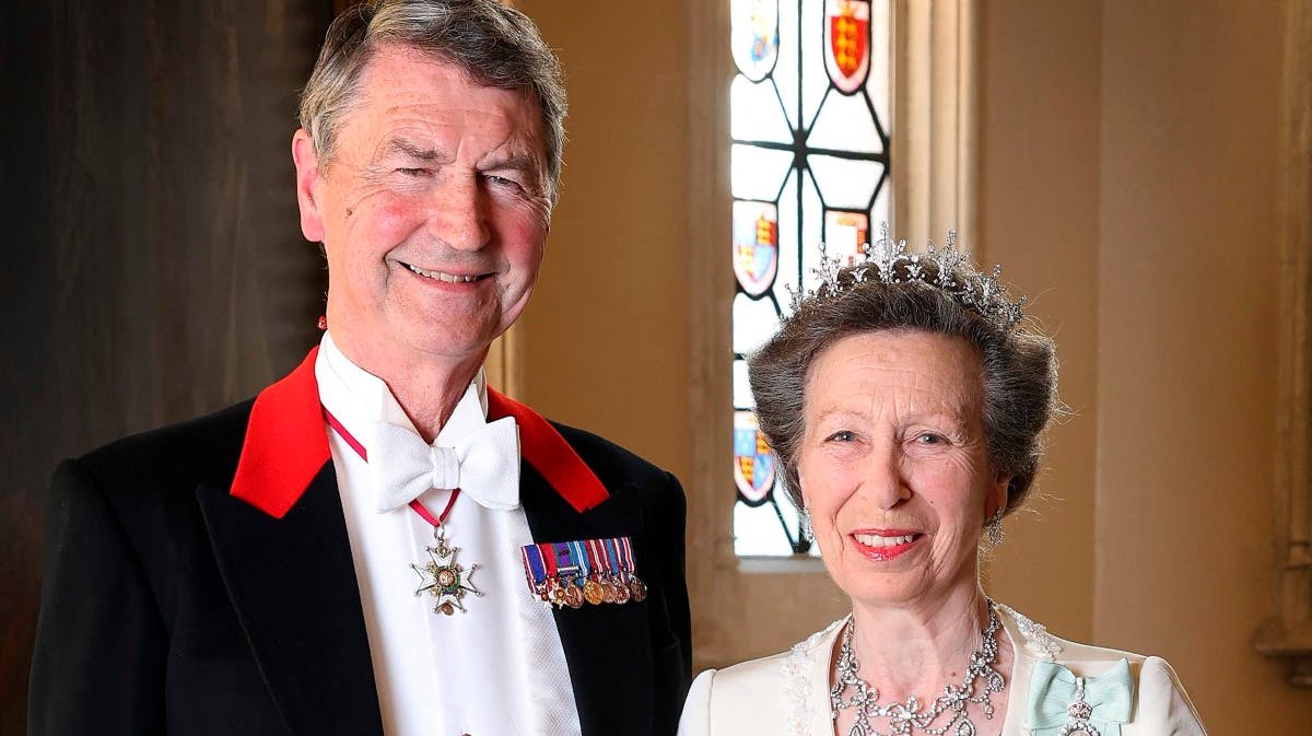 Sir Timothy Laurence og prinsesse Anne.