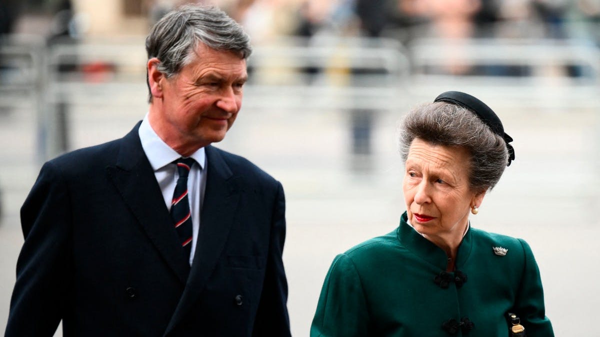 Sir Timothy Laurence og prinsesse Anne.
