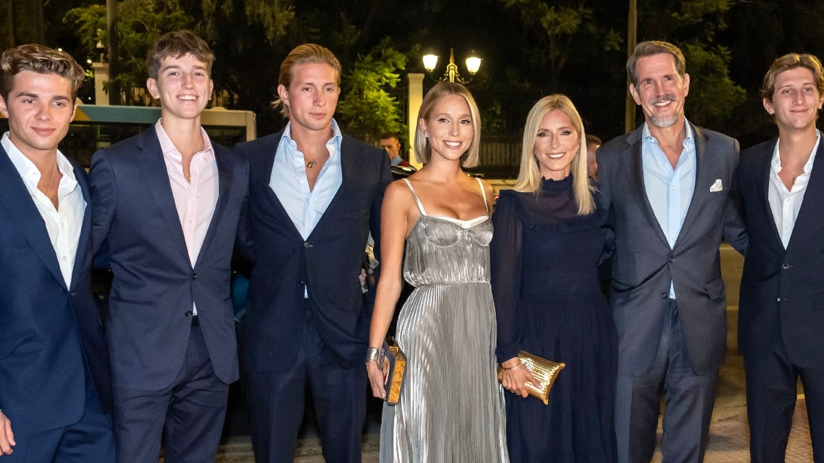 Achileas-Andreas, Aristides-Stavros, Konstantin-Alexios, Maria-Olympia, Marie-Chantal, Pavlos og Odysseas-Kimon.&nbsp;