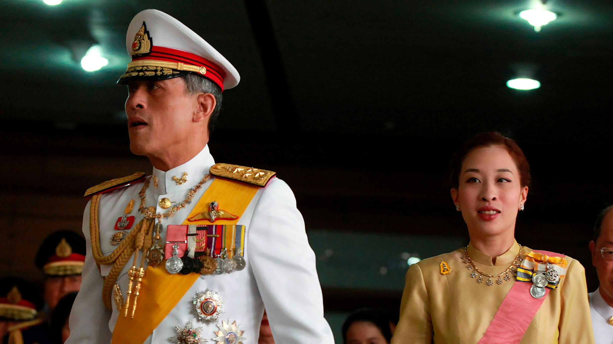 Kong Maha Vajiralongkorn og prinsesse Bajrakitiyabha.