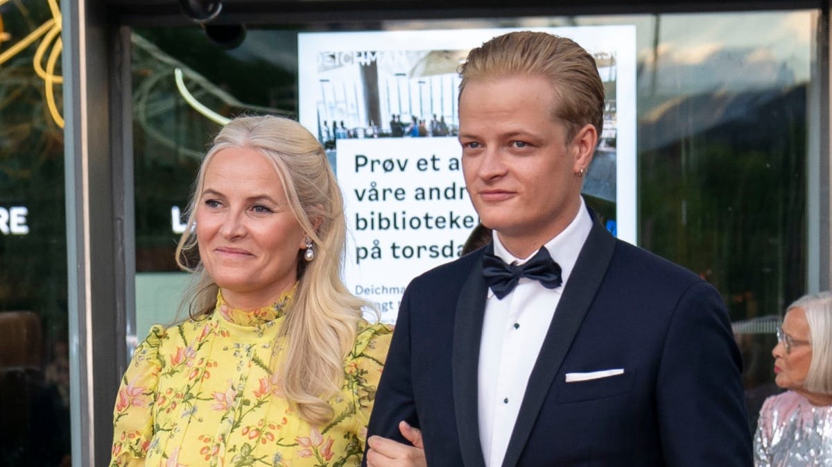 Kronprinsesse Mette-Marit med sønnen Marius Borg Høiby