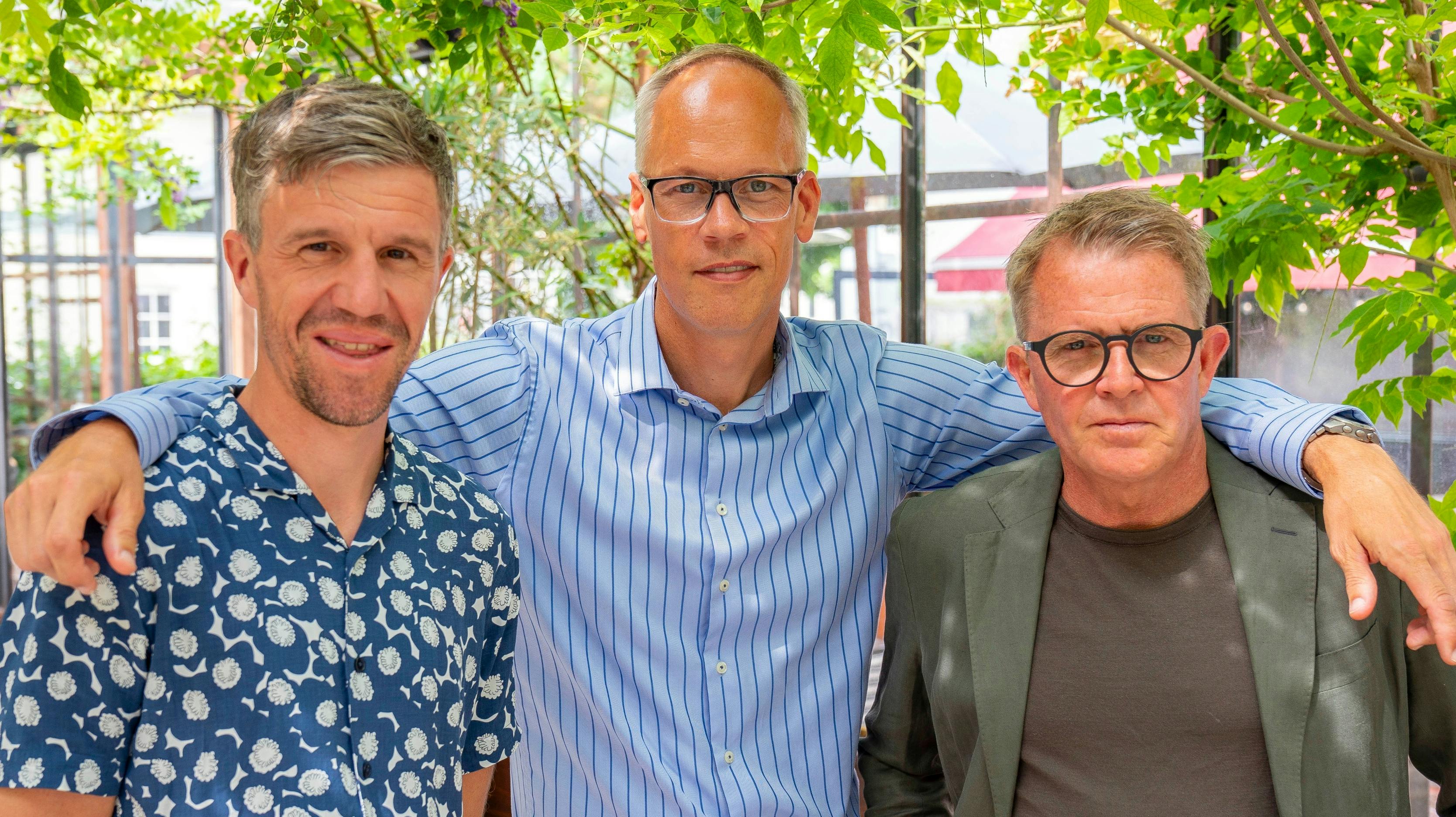 Chris Anker Sørensen, Dennis Ritter og Rolf Sørensen.