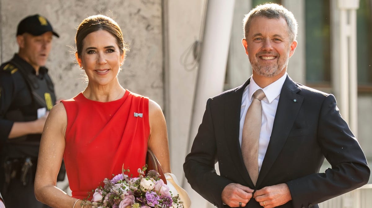Dronning Mary og kong Frederik.