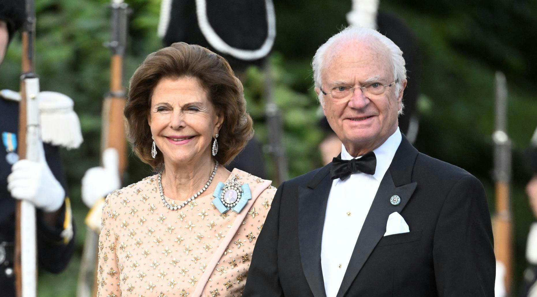 Dronning Silvia og kong Carl Gustaf i 2023.