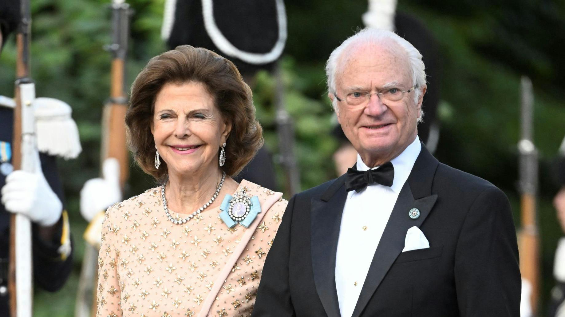 Dronning Silvia og kong Carl Gustaf i 2023.