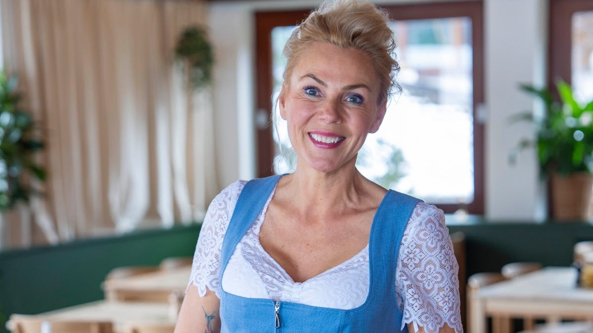 Lene Beier på sit elskede hotel.