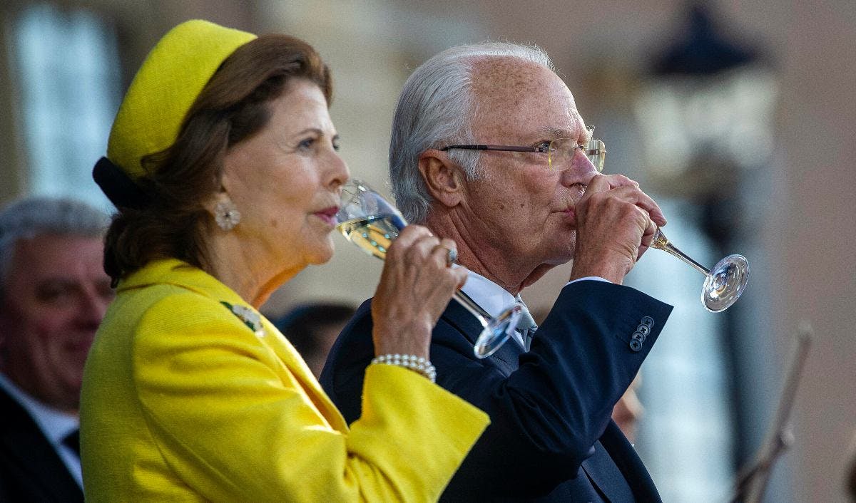 Dronning Silvia og kong Carl Gustaf i 2023.