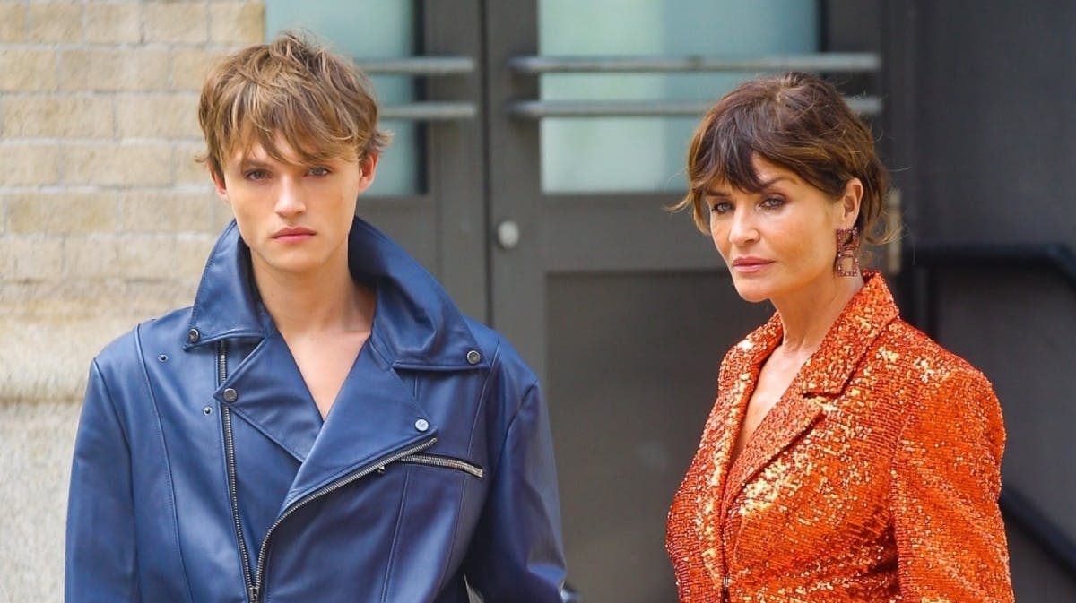 Helena Christensen og sønnen Mingus