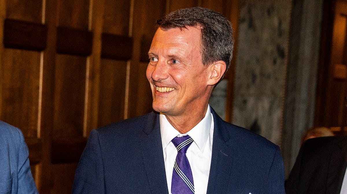 Prins Joachim på rådhuset mandag aften.