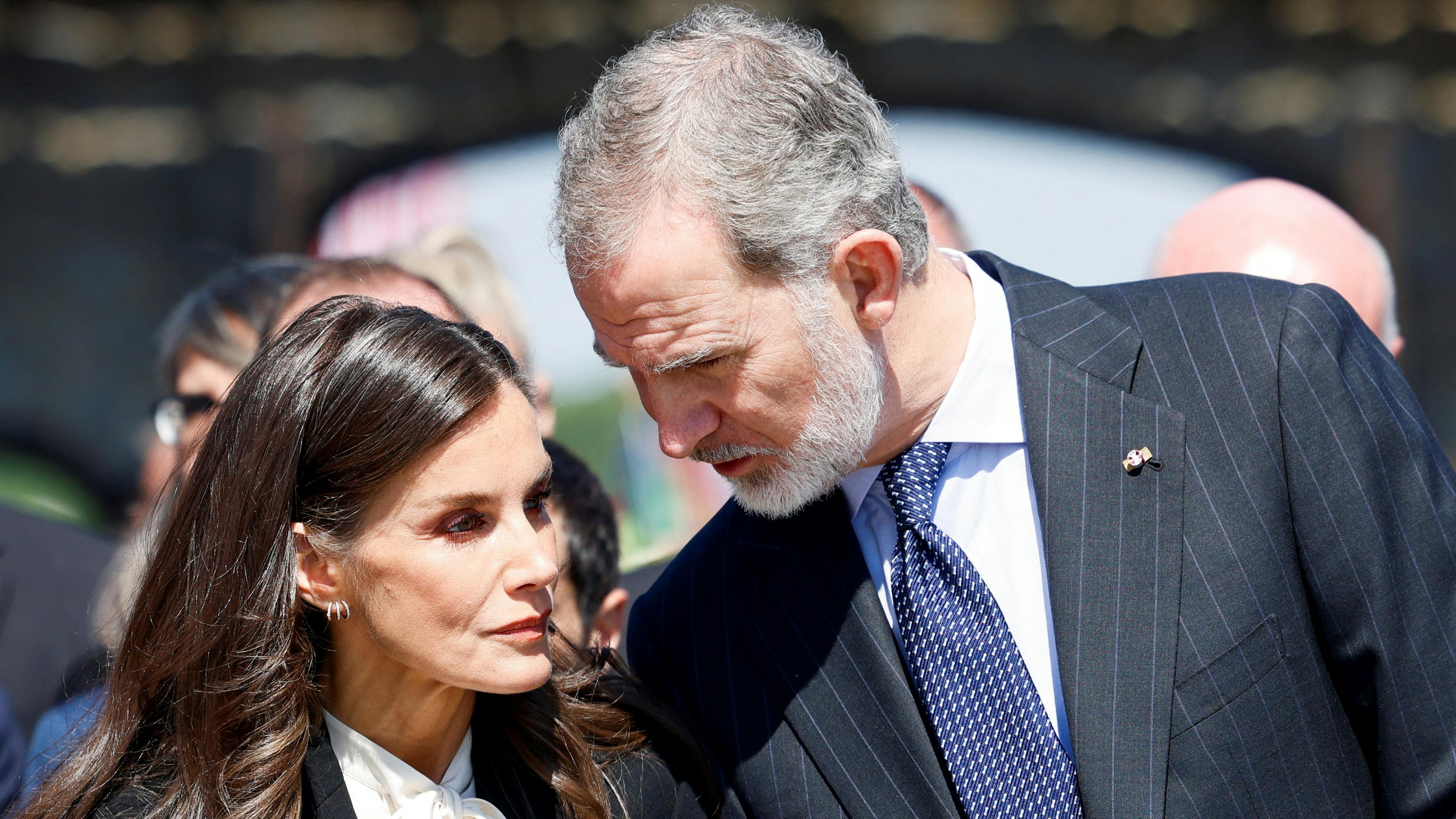 Dronning Letizia og kong Felipe.&nbsp;
