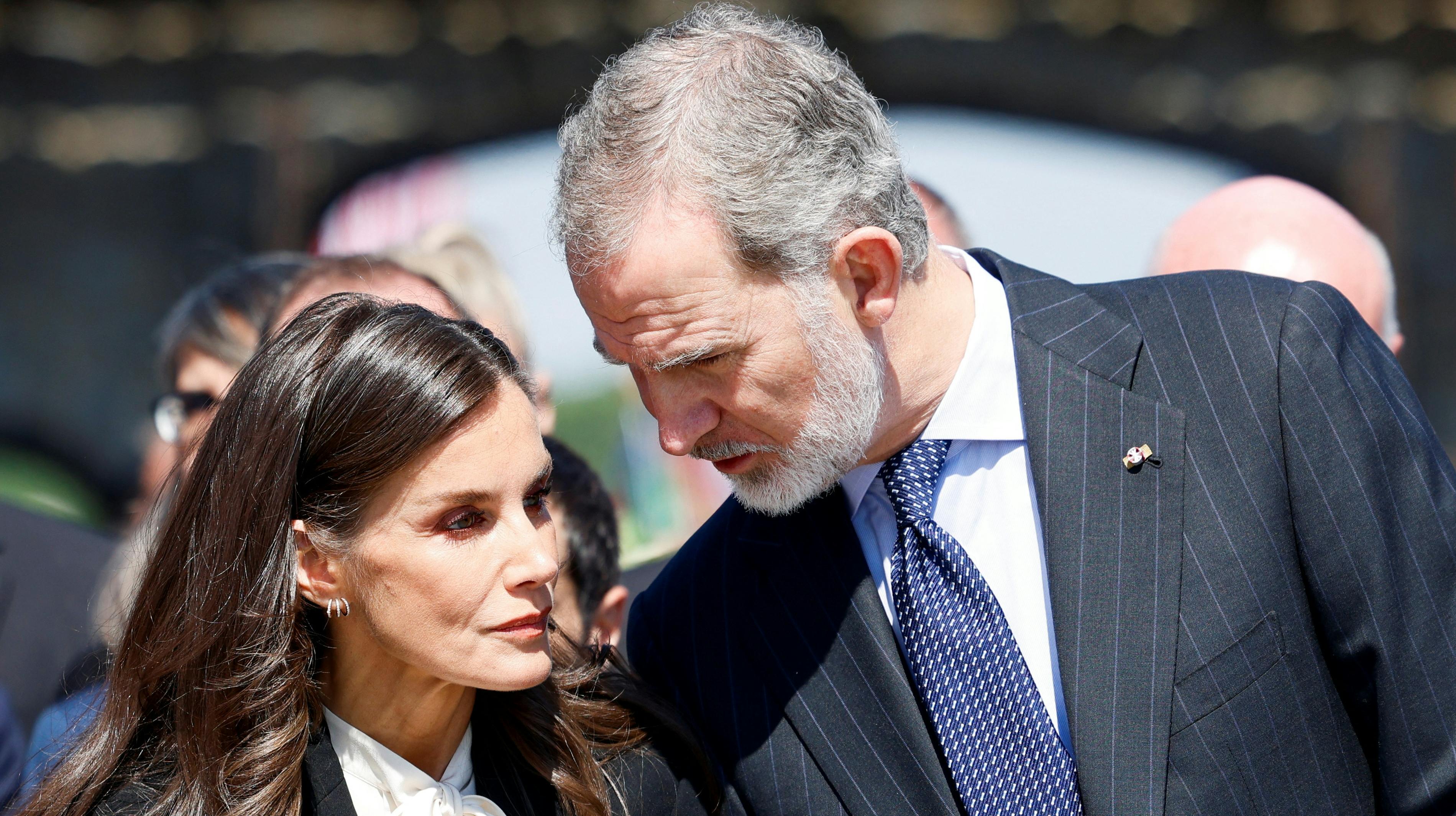 Dronning Letizia og kong Felipe. 