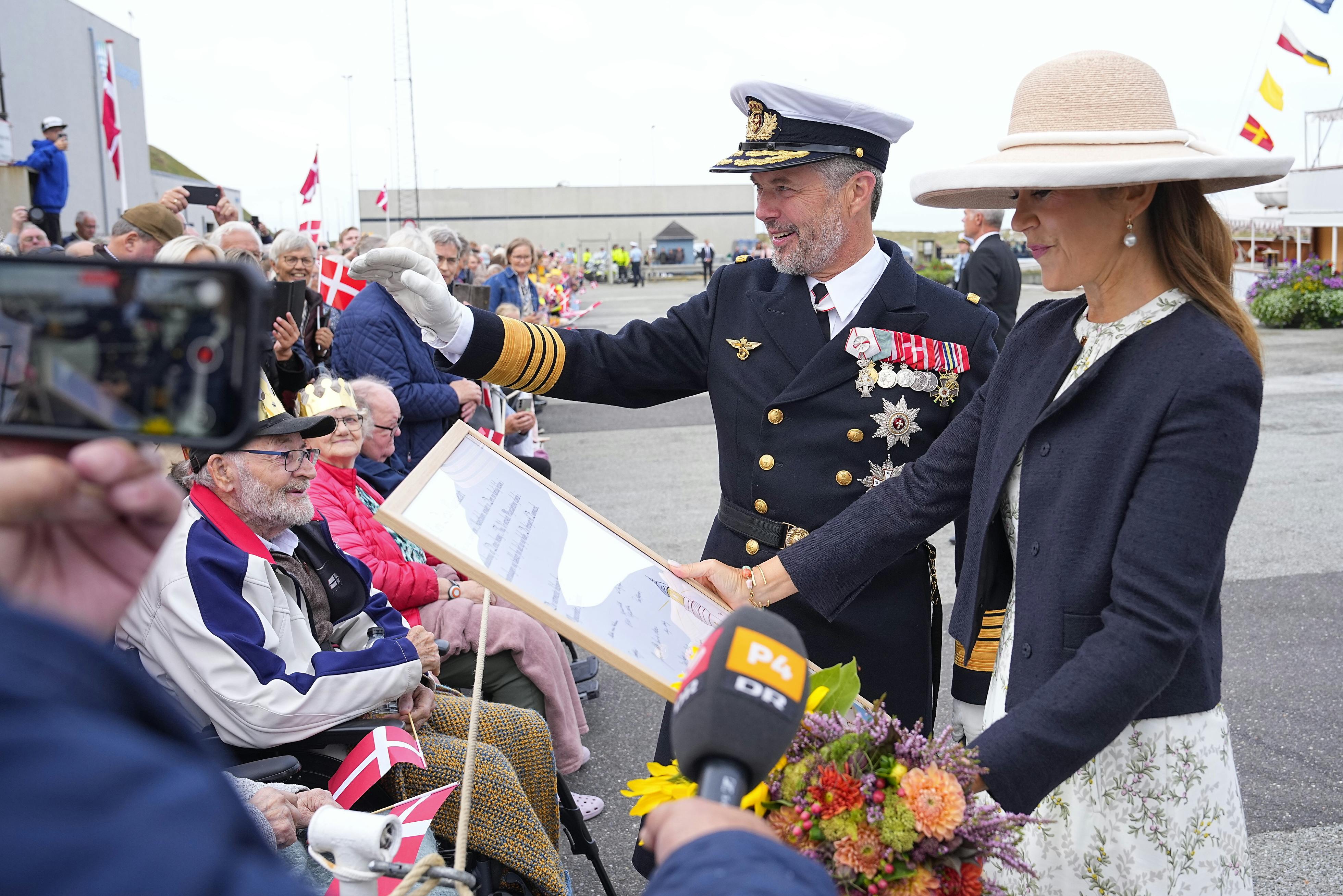 Kong Frederik og dronning Mary på sommertogt til Thisted Kommune, tirsdag den 26. august 2025. Kongeparrets sommertogt ombord på kongeskibet Dannebrog.