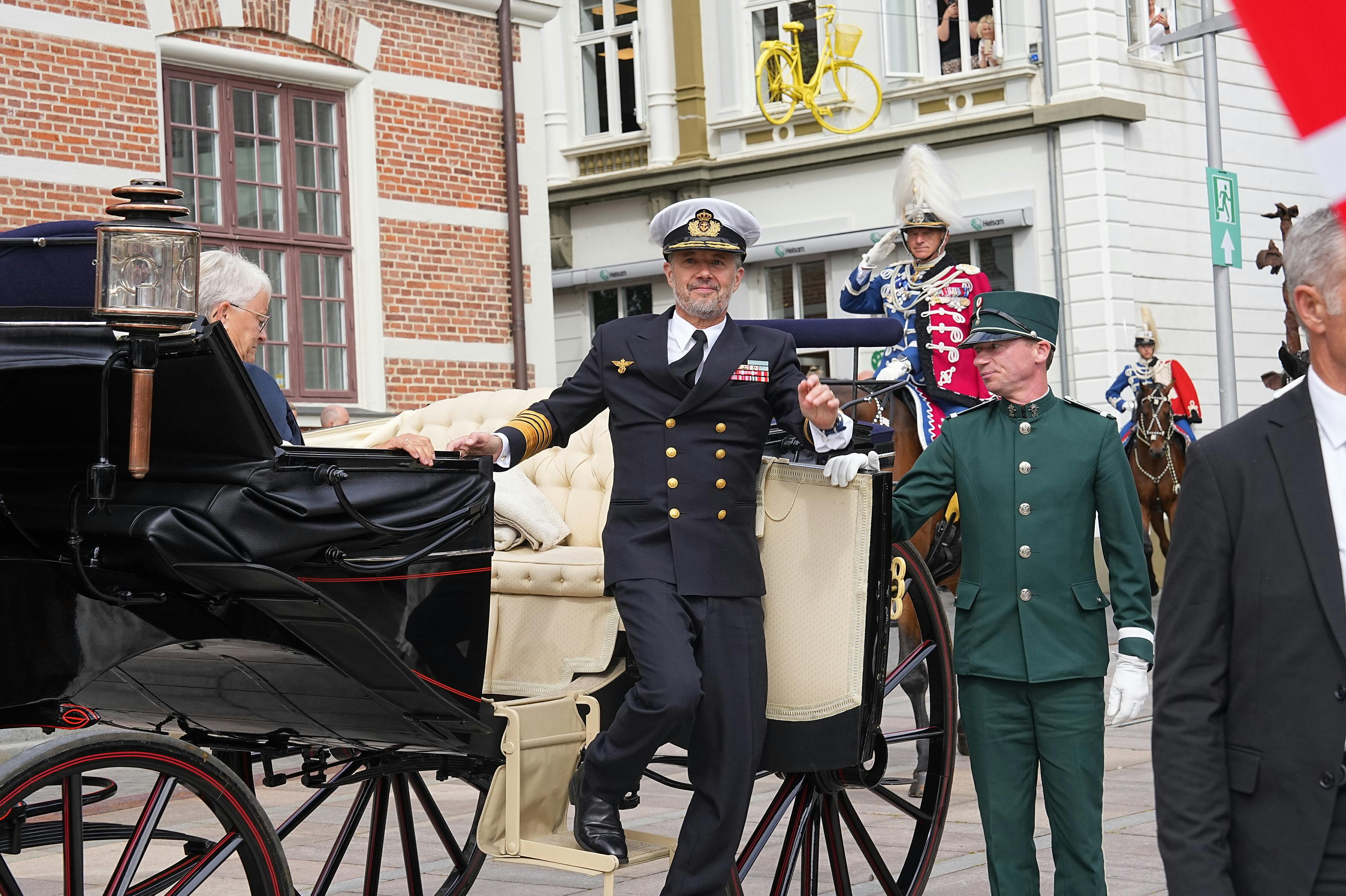 Kong Frederik og dronning Mary på sommertogt til Thisted Kommune, tirsdag den 26. august 2025. Kongeparrets sommertogt ombord på kongeskibet Dannebrog.