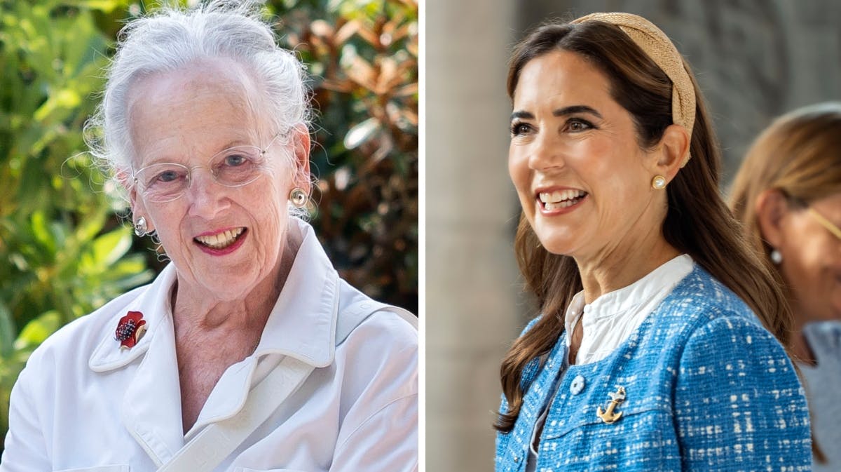 Dronning Margrethe og dronning Mary