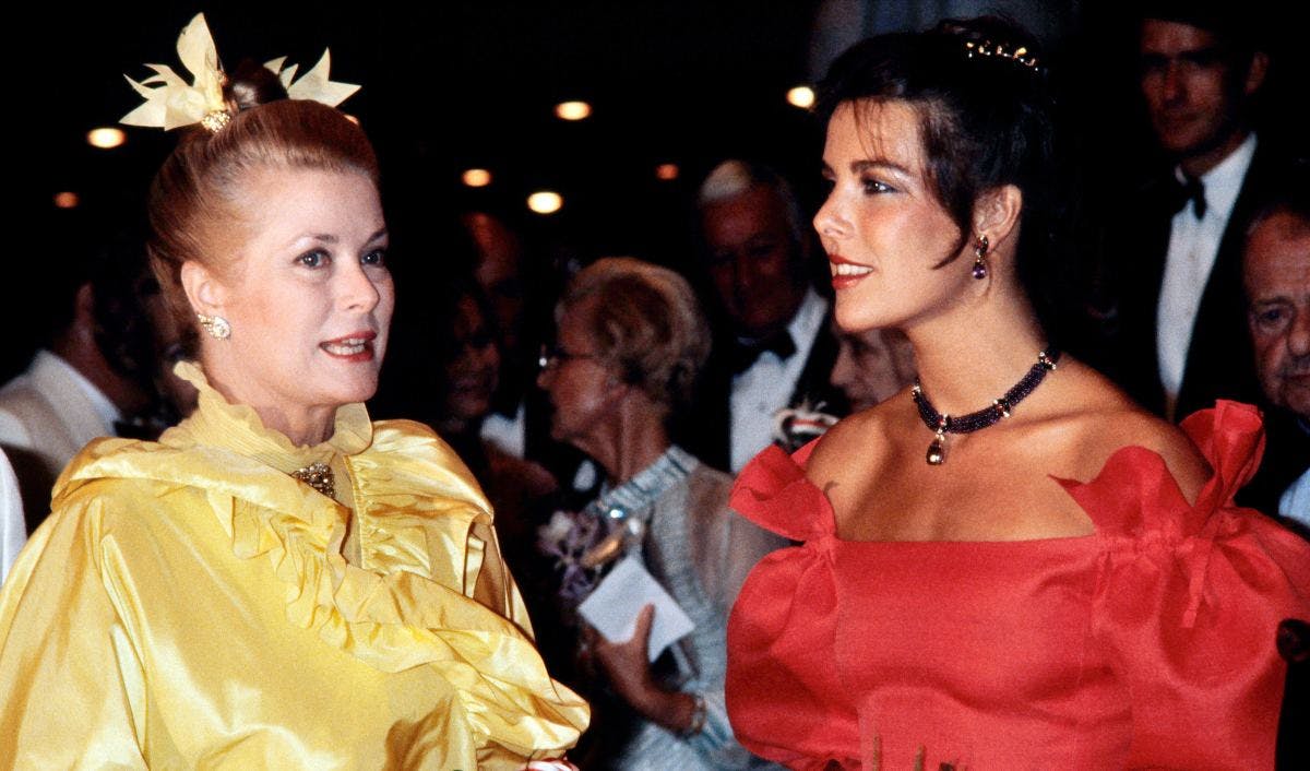 Fyrstinde Grace og prinsesse Caroline i 1981.