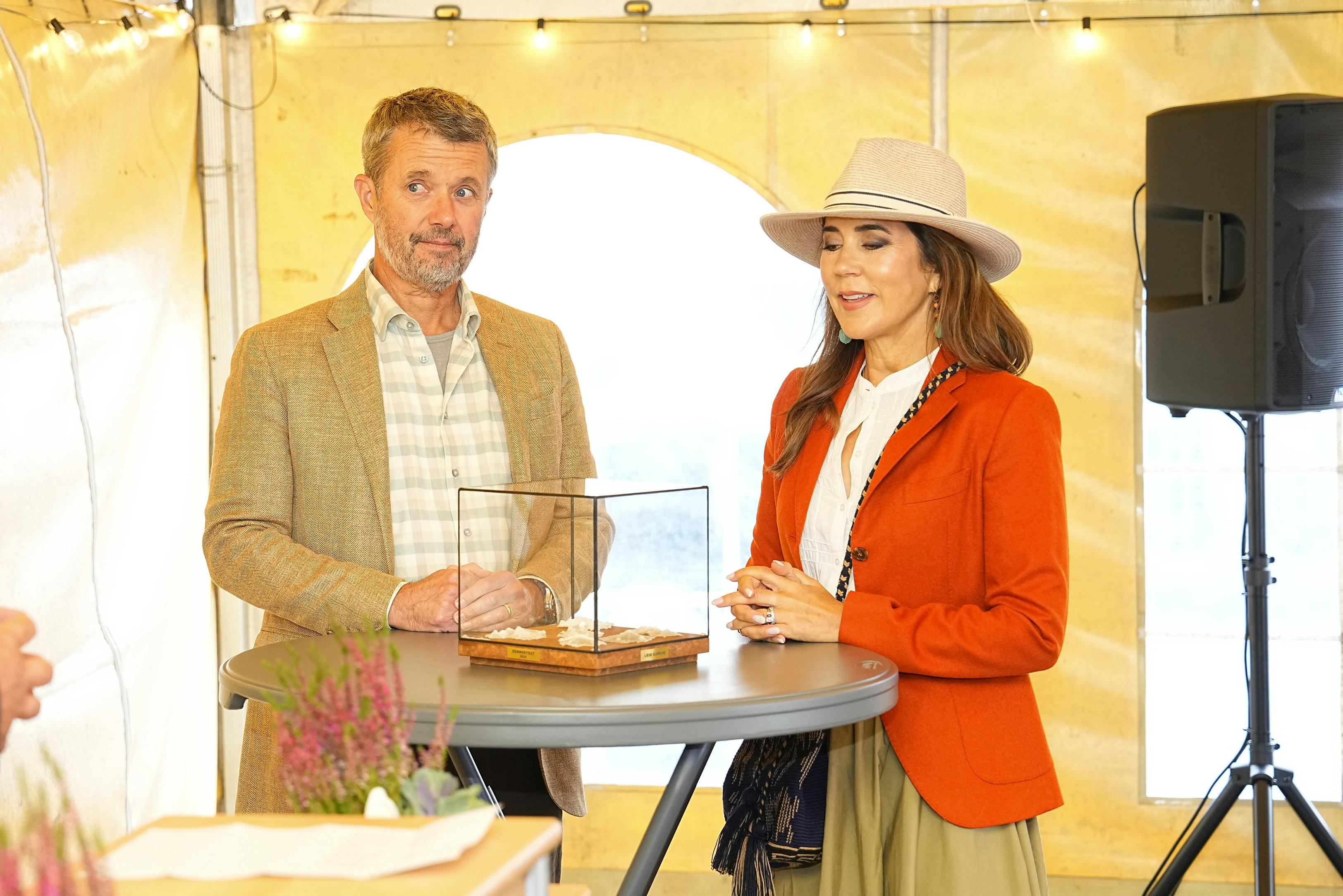 Kong Frederik og dronning Mary på sommertogt til Læsø Kommune, onsdag den 27. august 2025. Kongeparrets sommertogt ombord på kongeskibet Dannebrog.