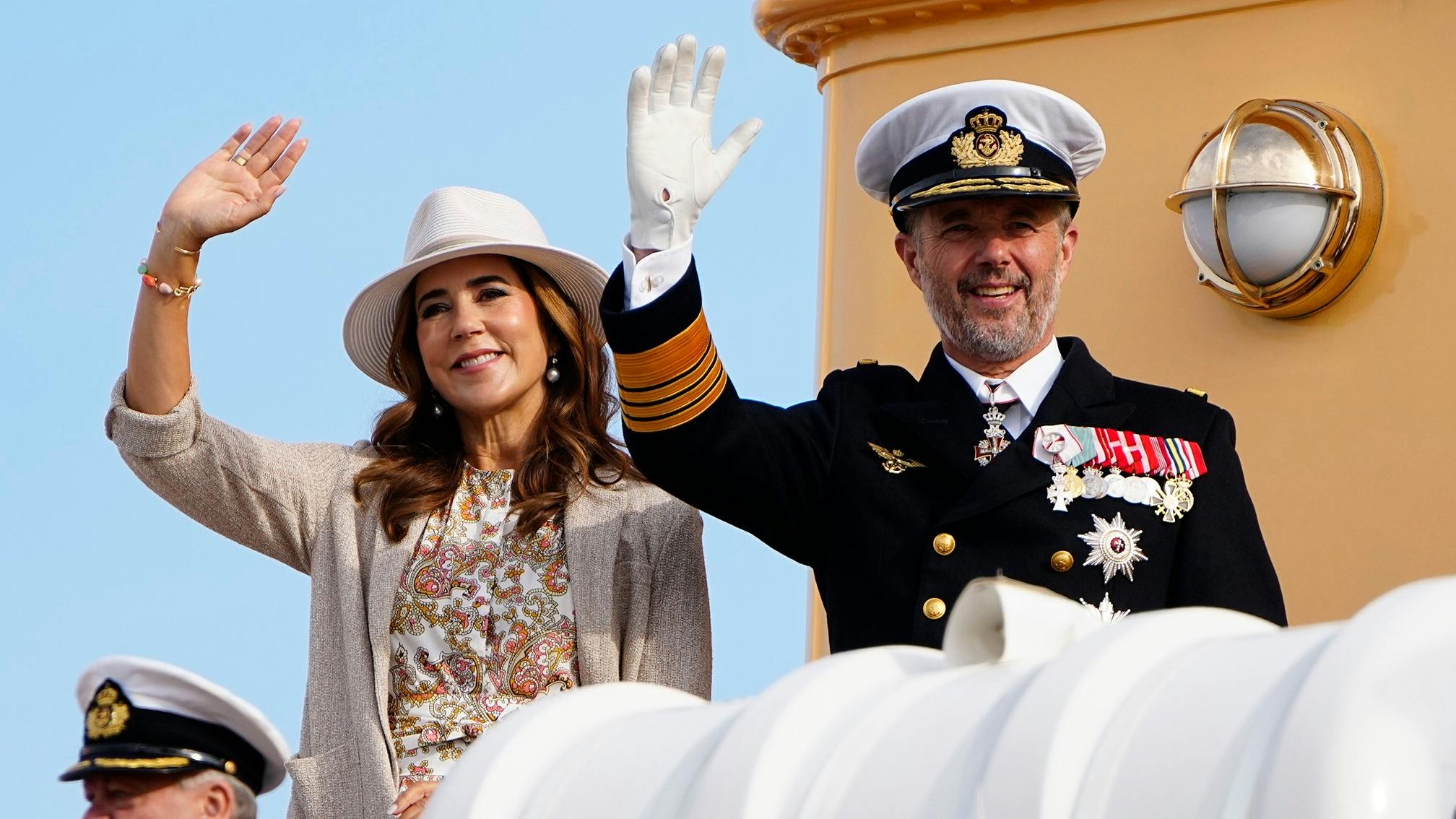 Dronning Mary og kong Frederik.