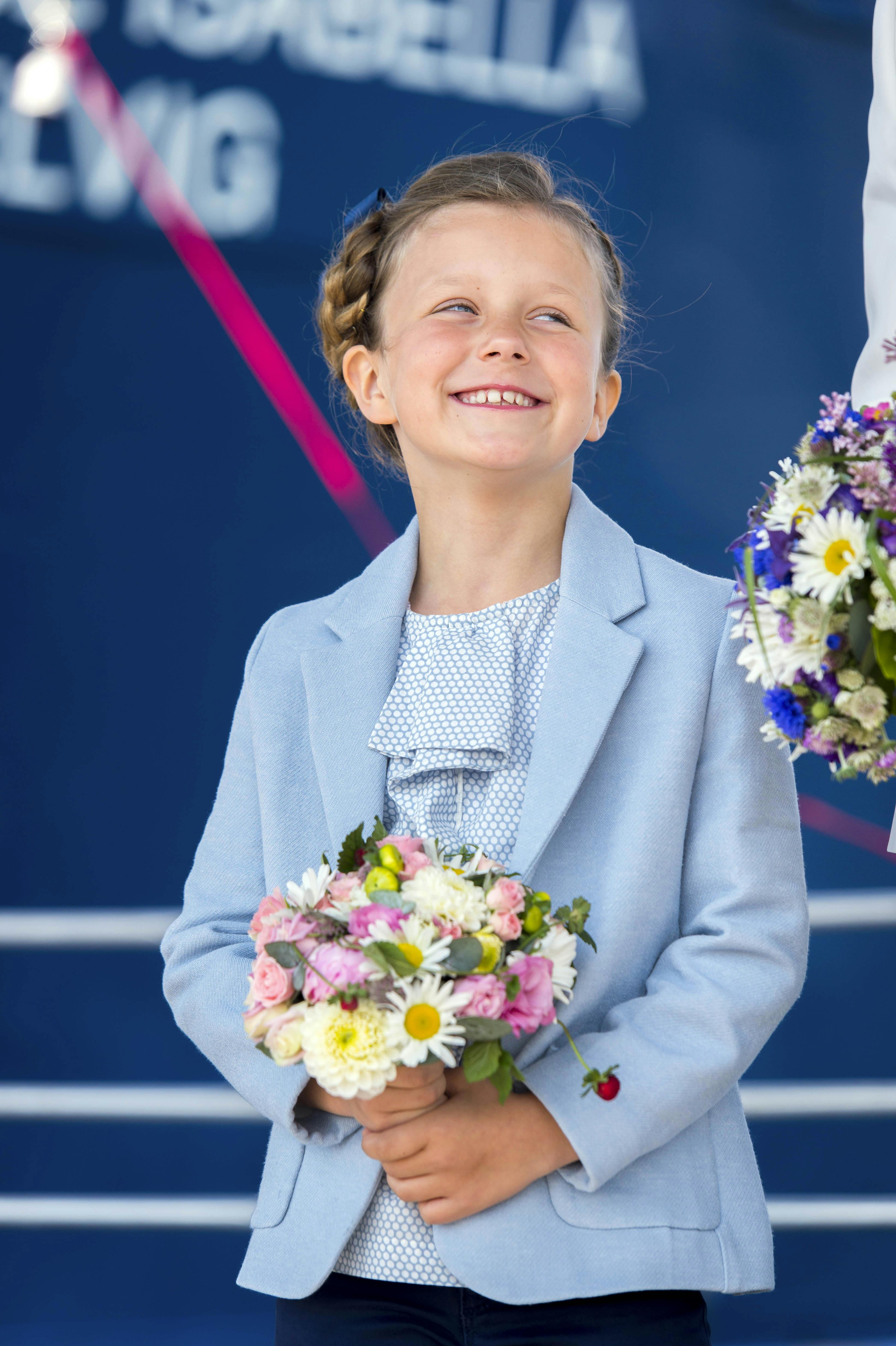 Prinsesse Isabella var tydeligt glad, da hun i 2015 havde sin første officielle opgave på Samsø.