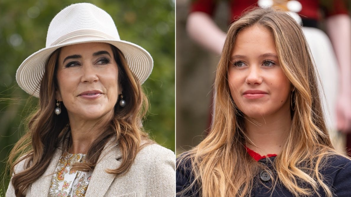 Dronning Mary og prinsesse Josephine.