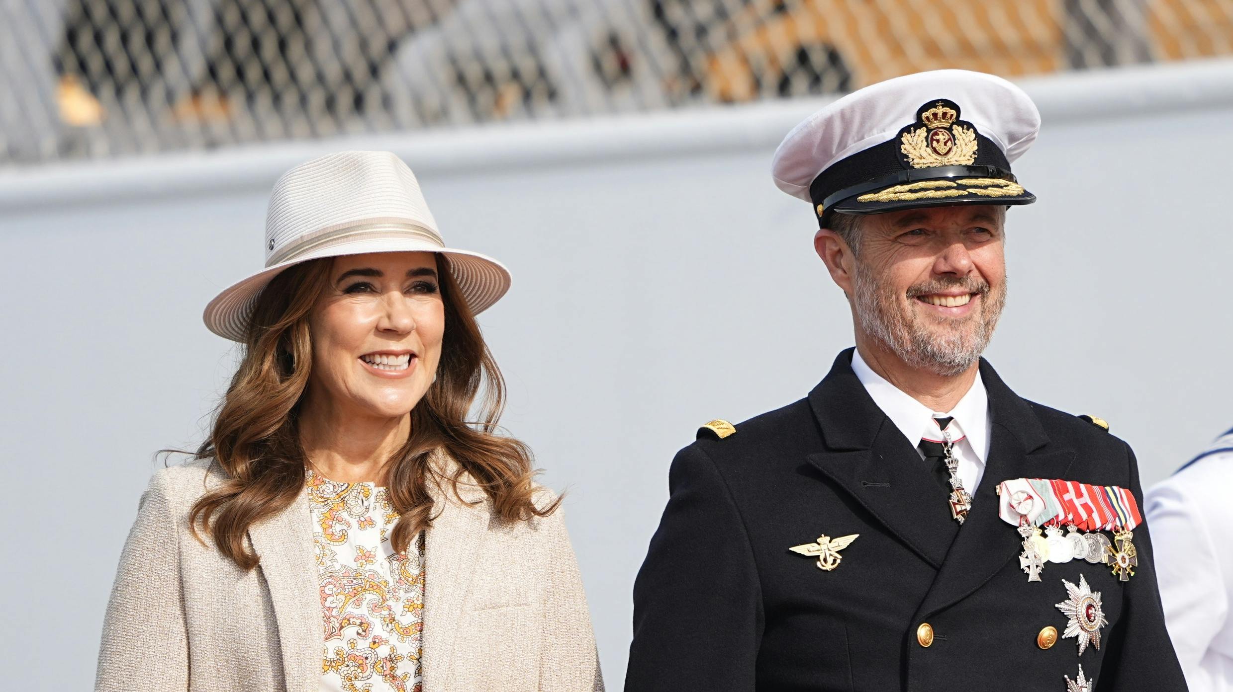 Dronning Mary og kong Frederik.