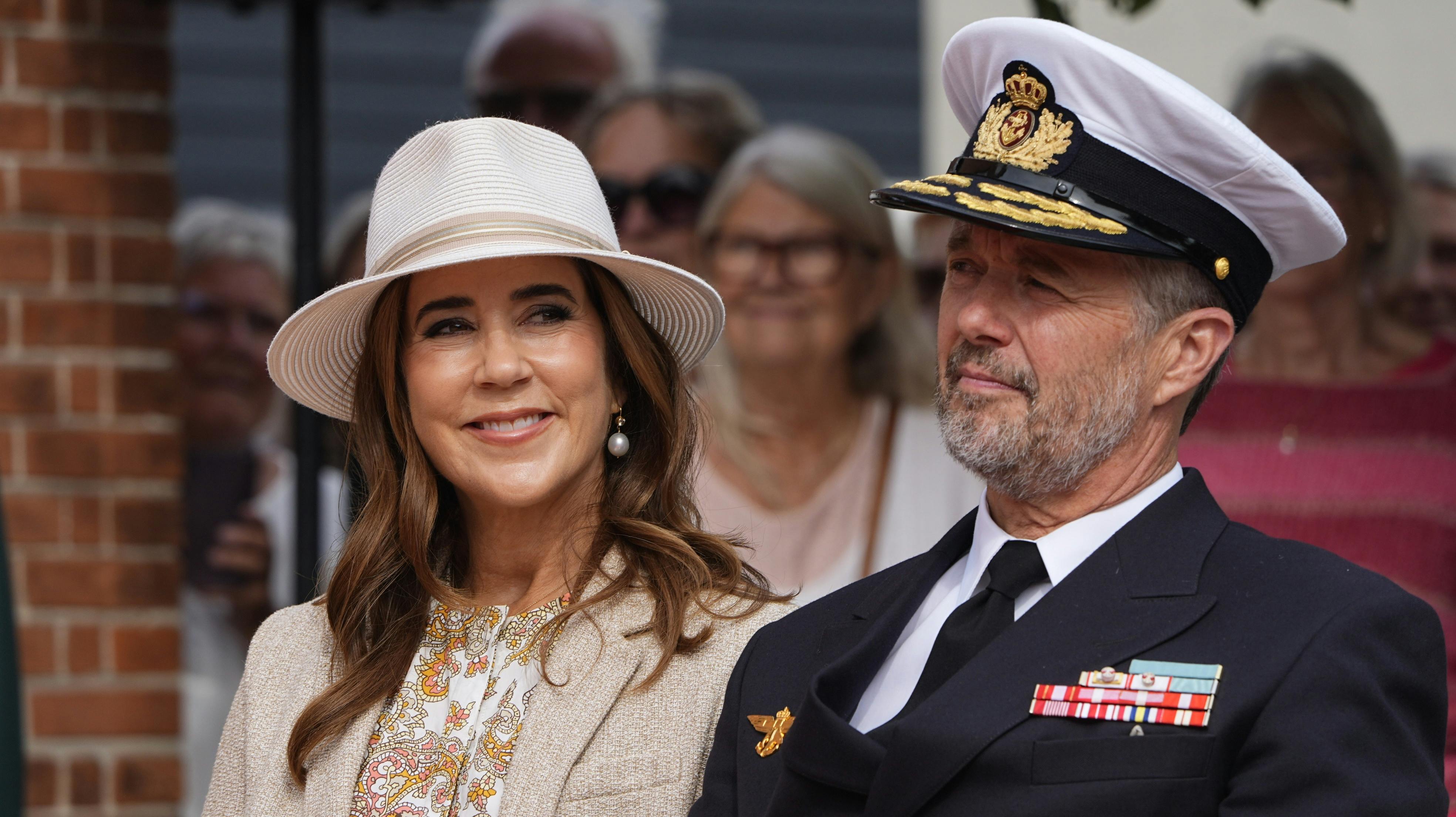 Dronning Mary og kong Frederik.