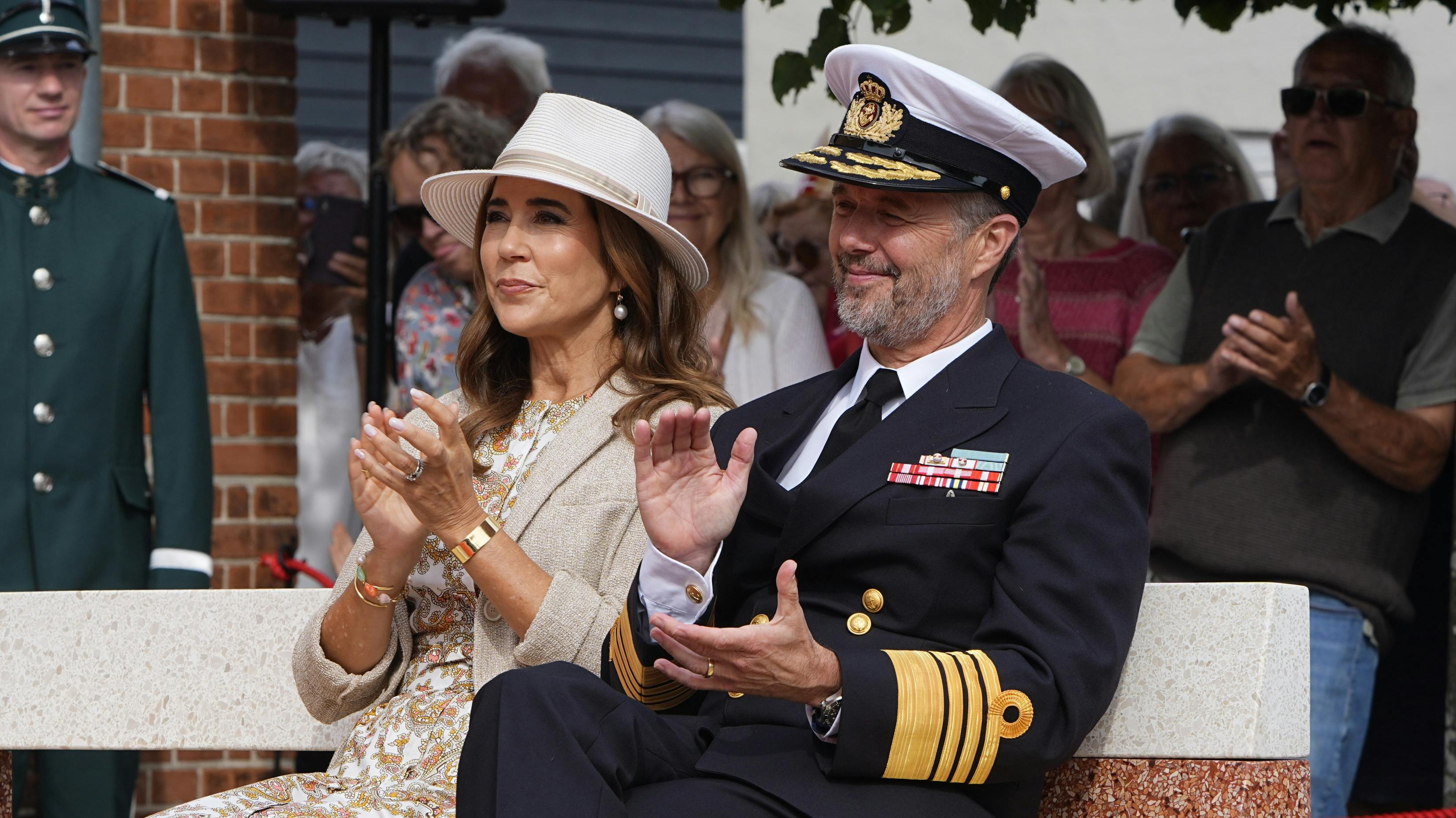 Dronning Mary og kong Frederik.