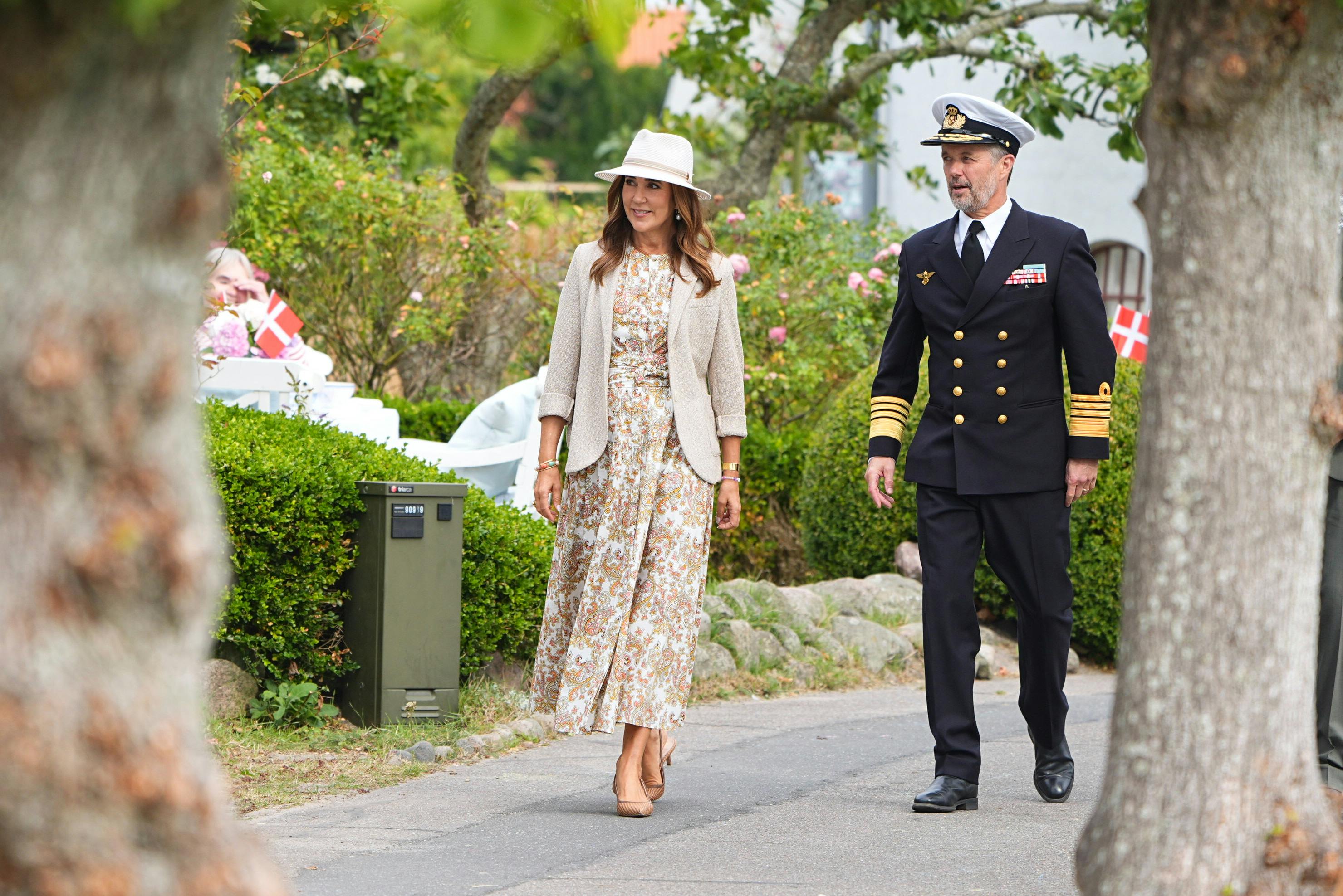 Dronning Mary og kong Frederik.