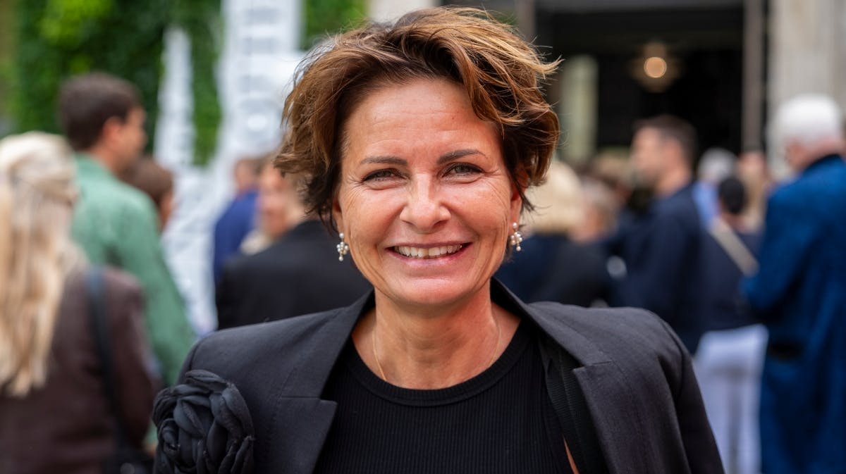 Camilla Arndt ved udstillingsåbningen torsdag.