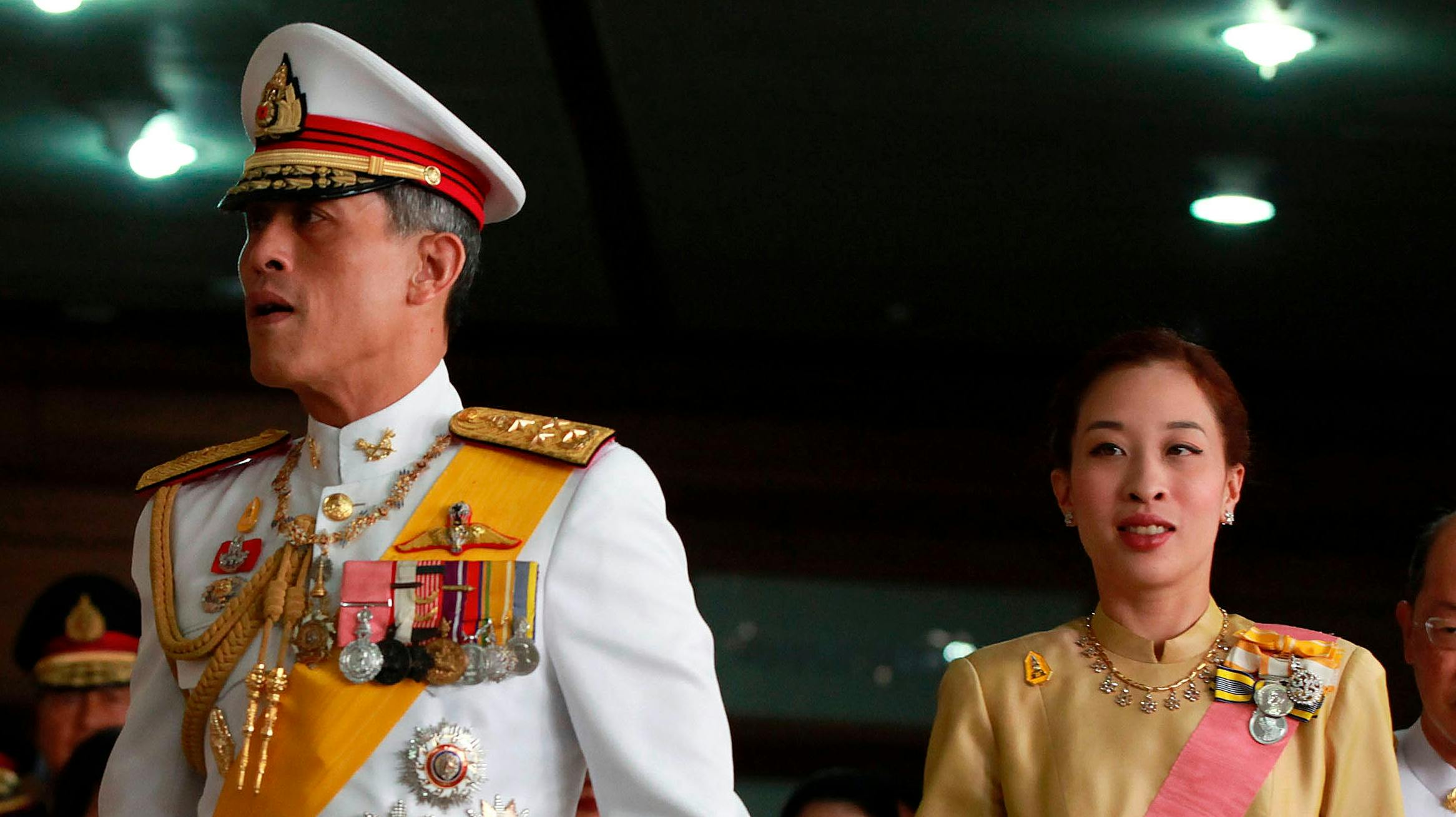 Kong Maha Vajiralongkorn og prinsesse Bajrakitiyabha.