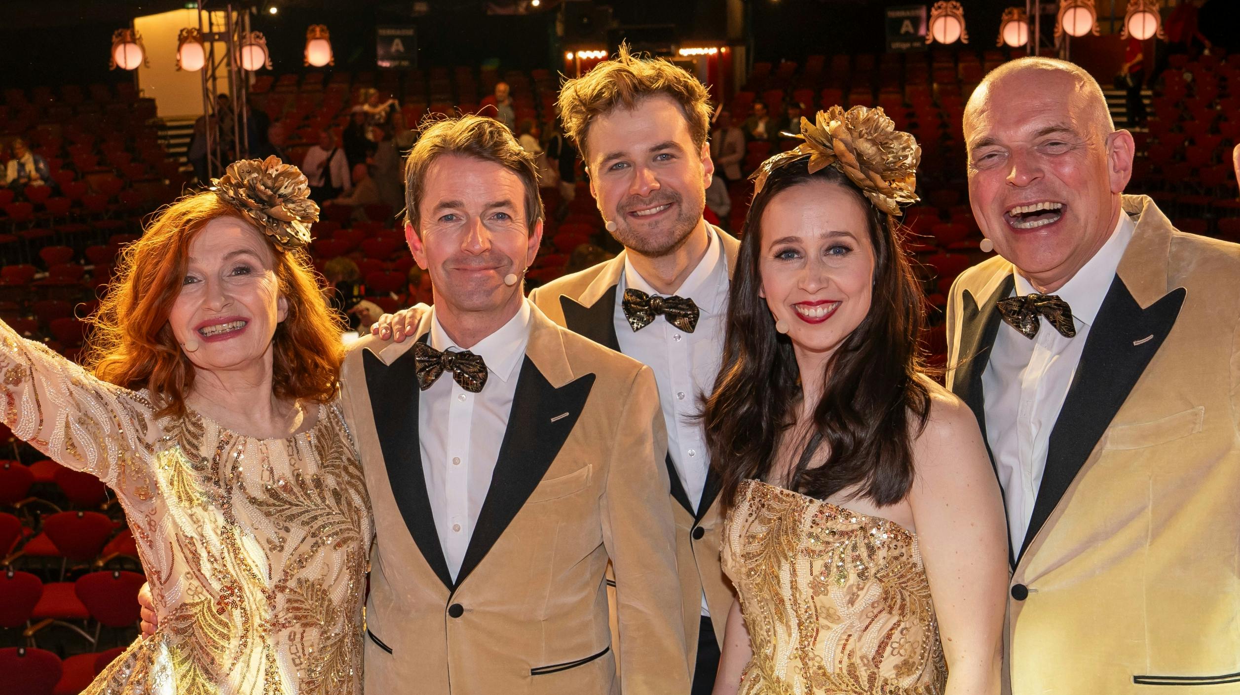 Bodil Jørgensen, Mads Knarreborg, Magnus Haugaard, Merete Mærkedahl og Niels Olsen.