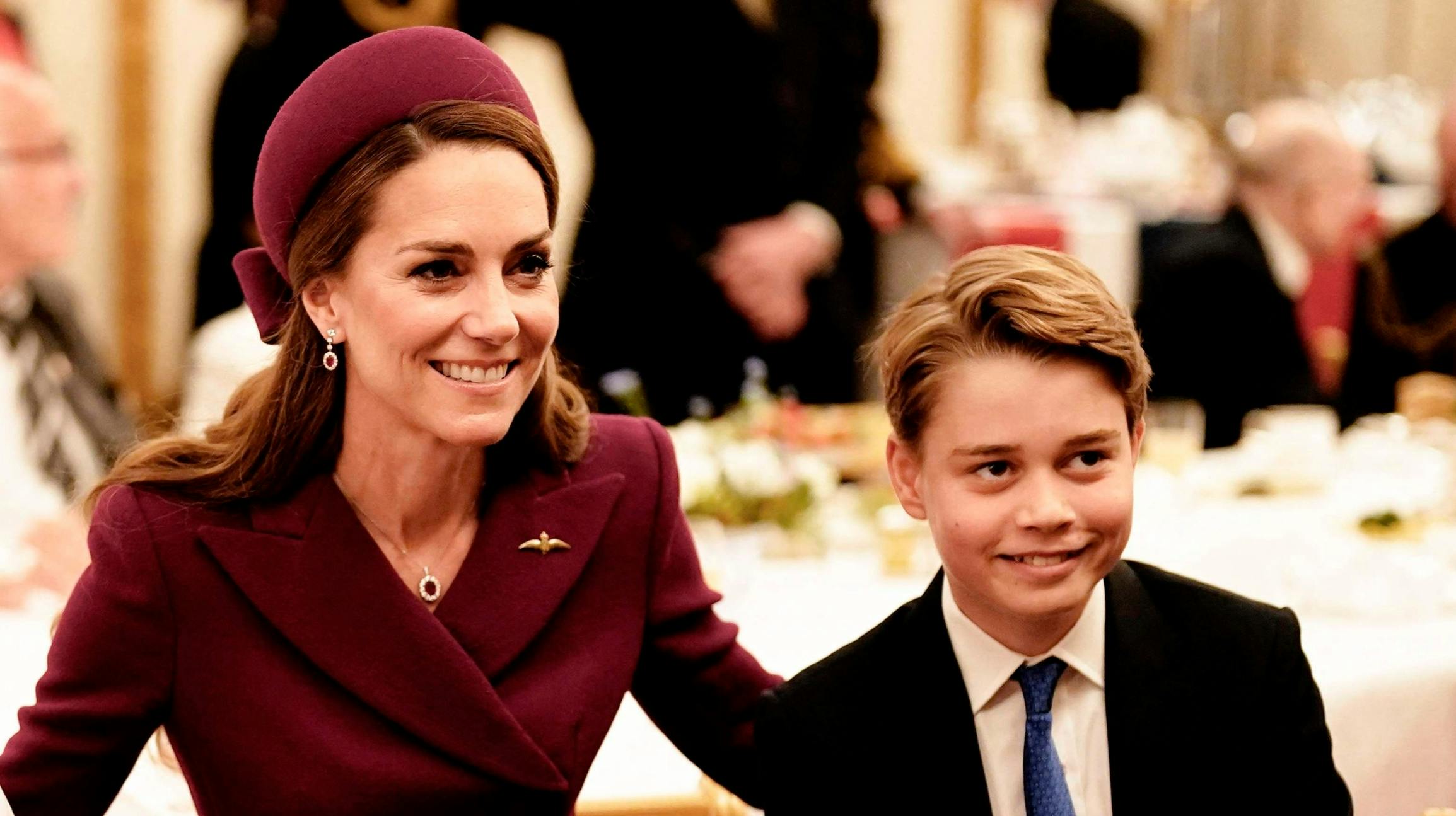 Prinsesse Kate og prins George.