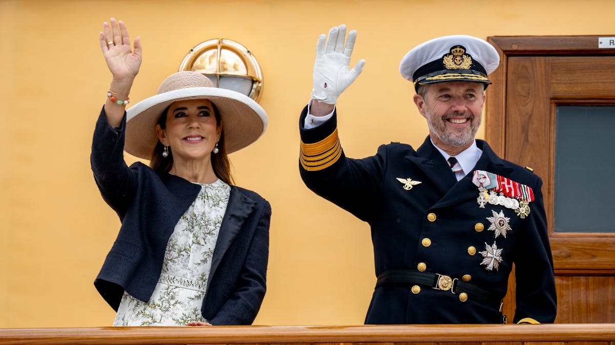 Dronning Mary og kong Frederik.