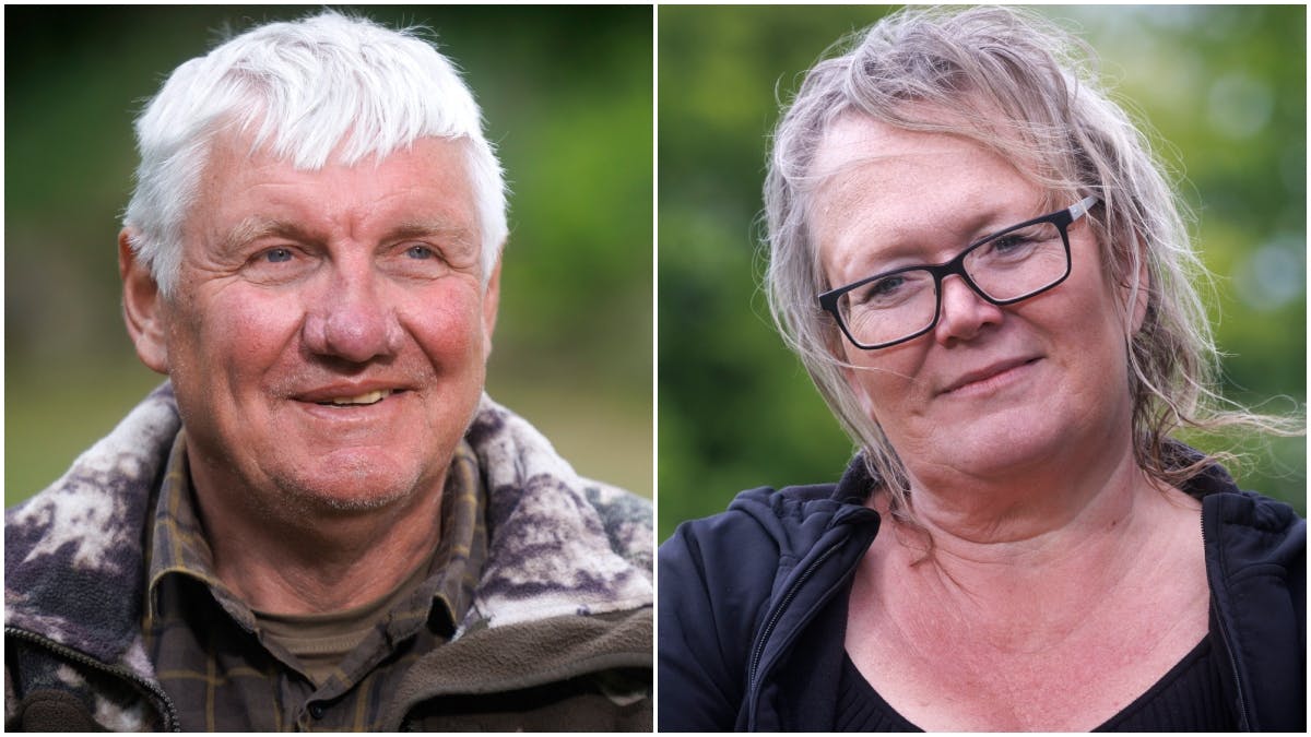 Lars P og Gitte i "Kærlighed hvor kragerne vender"