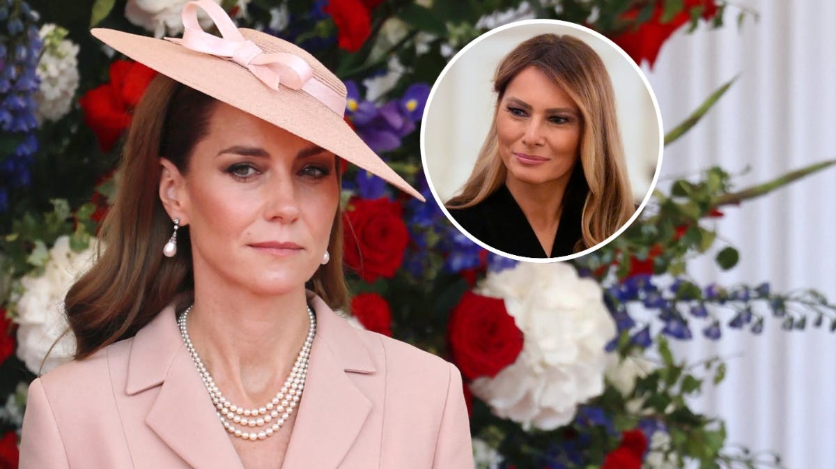 Prinsesse Catherine. Indsat foto af Melania Trump. 