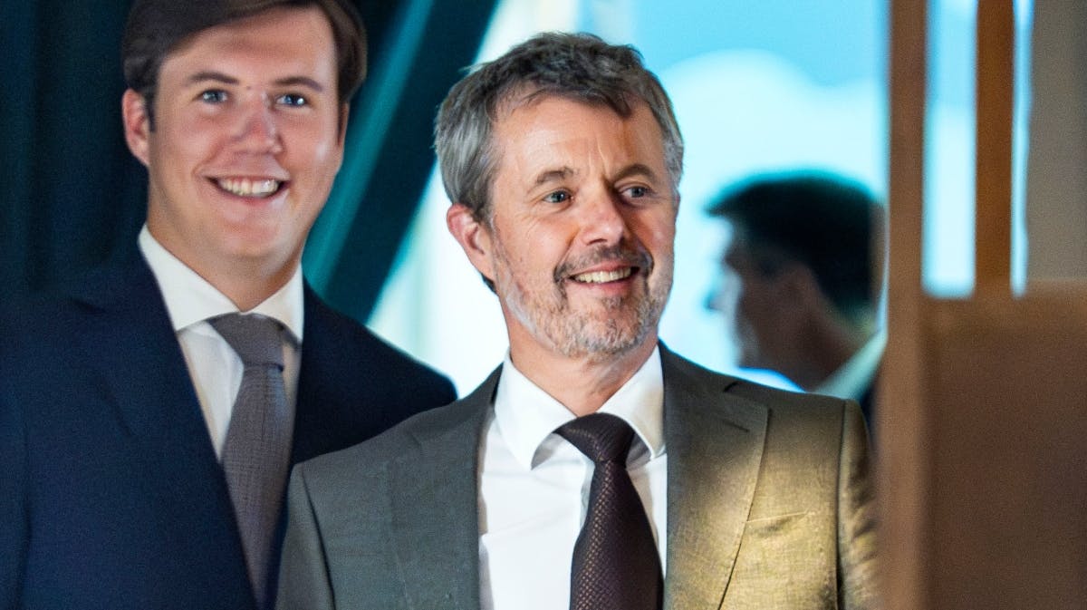 Kronprins Christian og kong Frederik