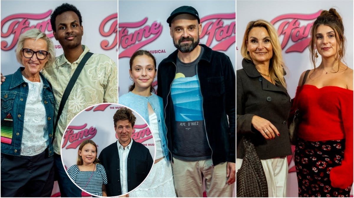 Tine Gøtzsche, David Dencik, Michèle Bellaiche og Thomas Vinterberg med deres børn. 