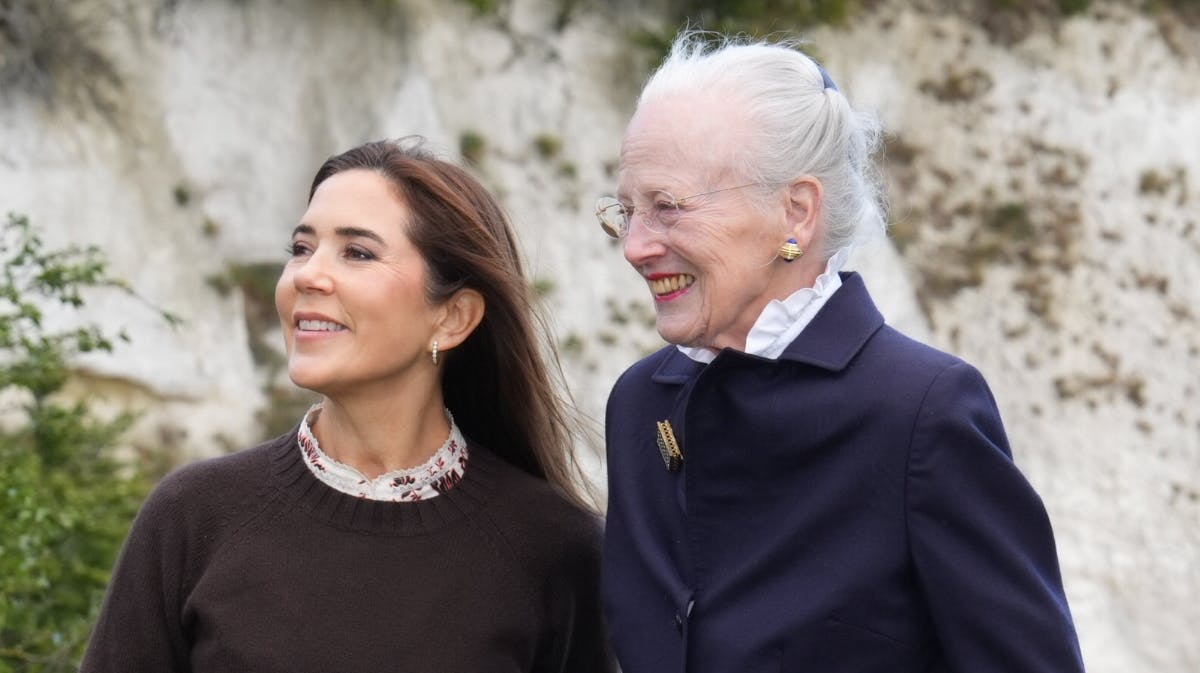 Dronning Mary og dronning Margrethe. 